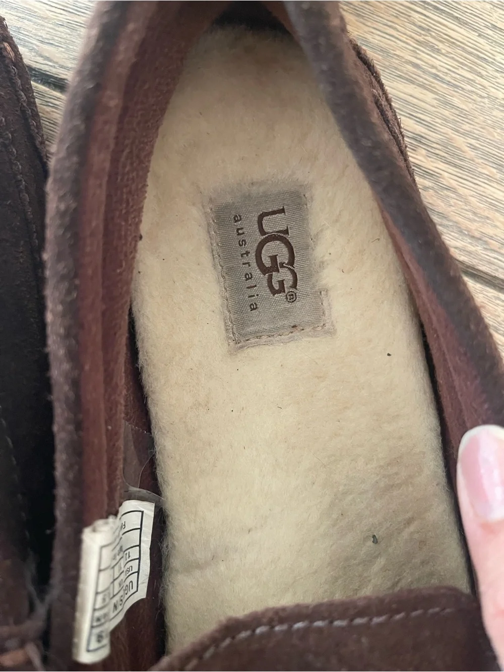 UGG Men’s Dark Brown Suede Slip-On Loafers